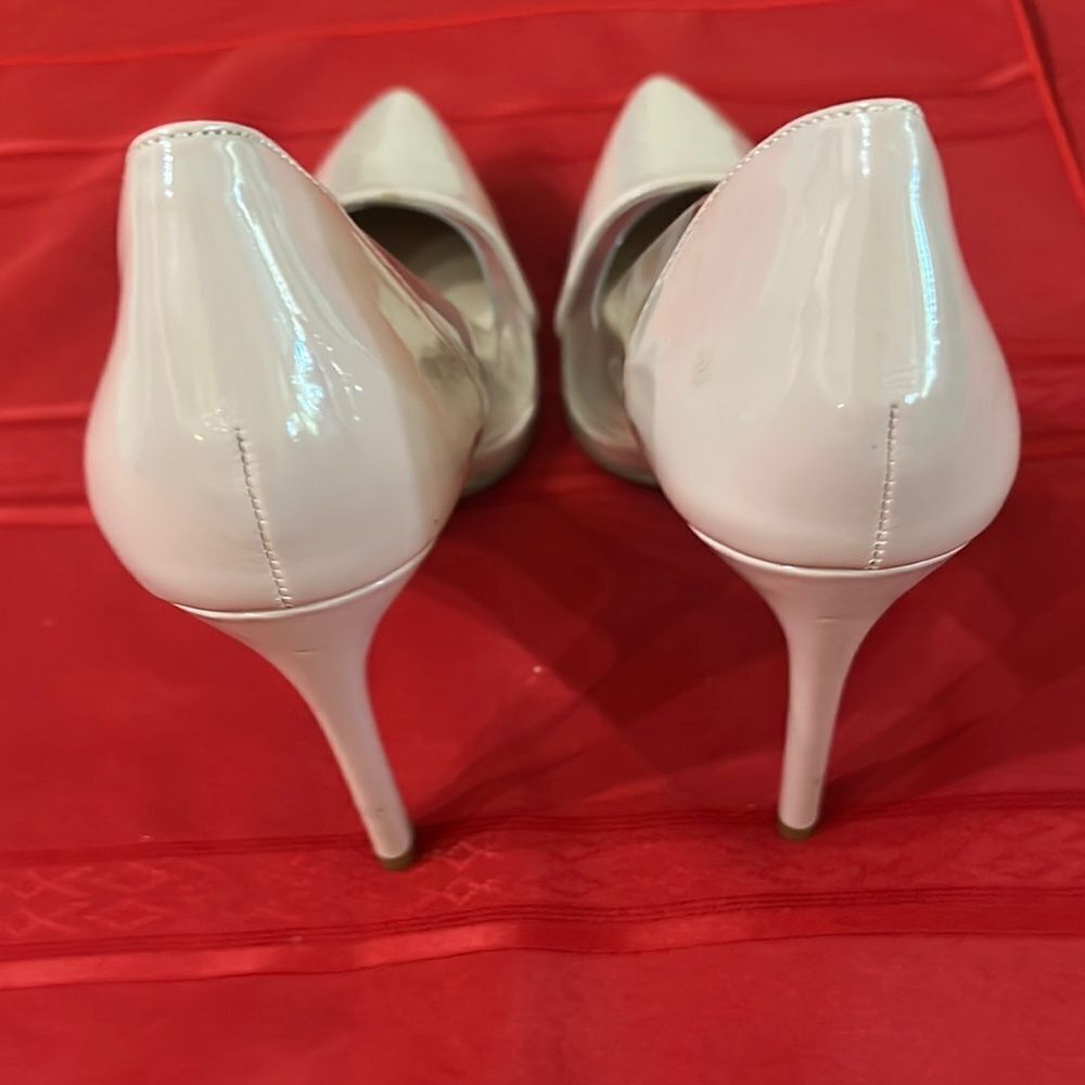 BCBGeneration Taupe Stiletto Heels with Transparent Panels Size 10 - Picture 5 of 10